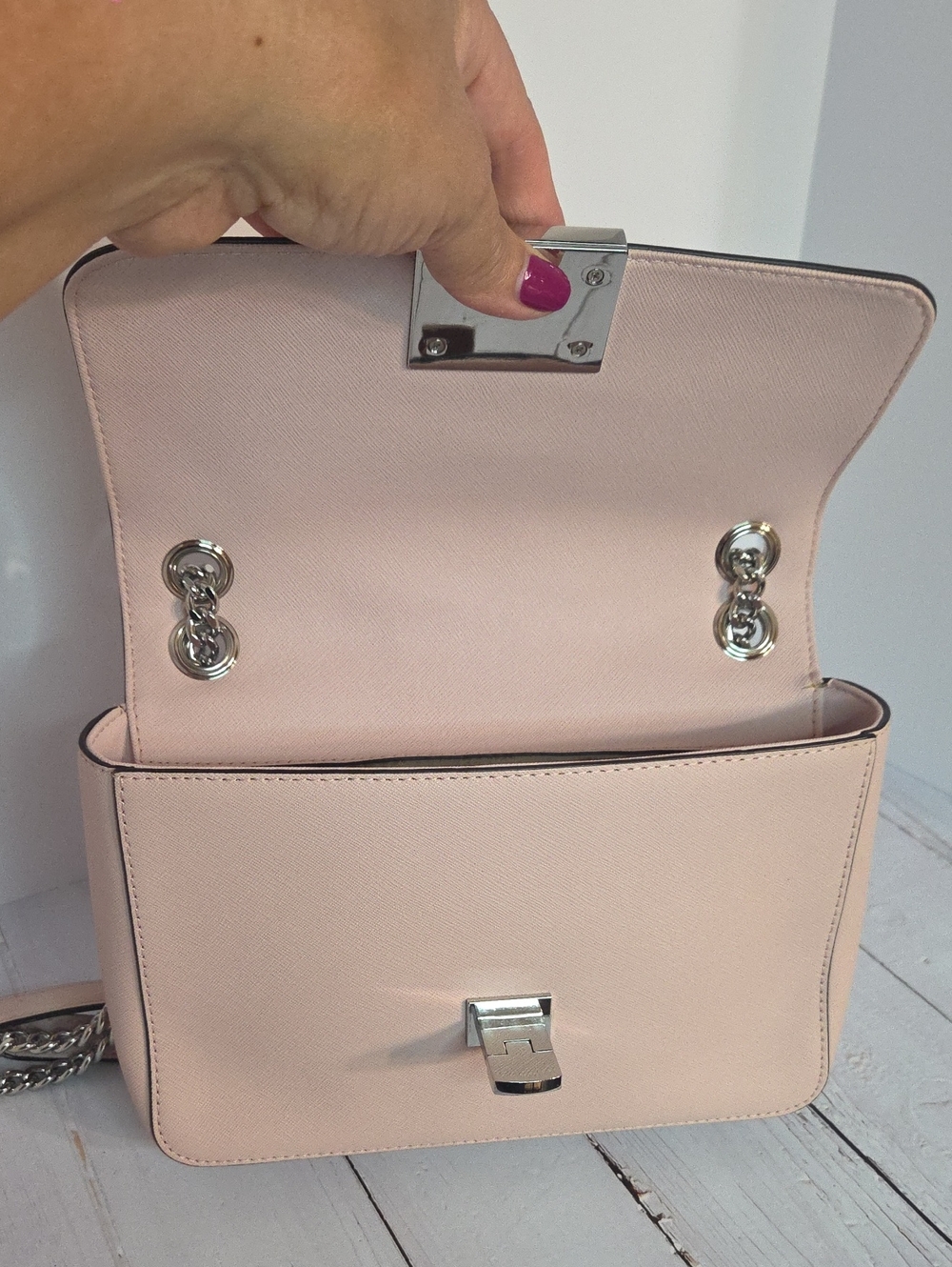 Michael Kors Tina Medium Shoulder Flap Bag - Picture 9 of 13